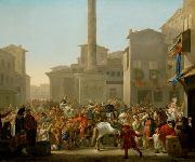 Johannes Lingelbach Carneval in Rom oil painting